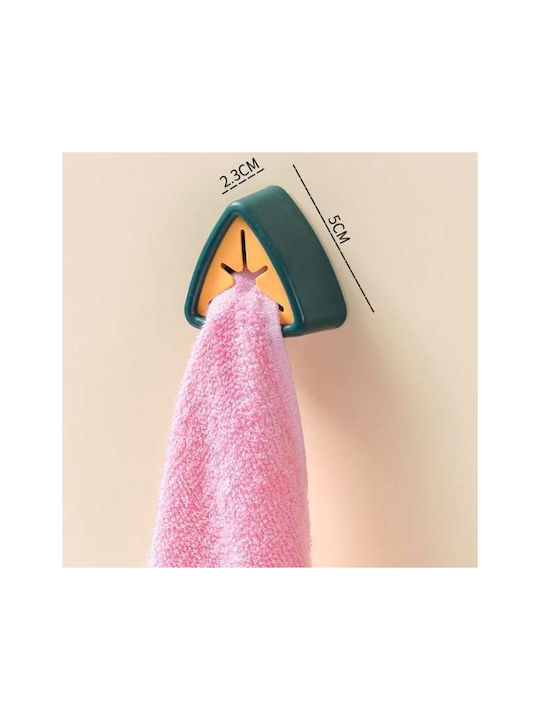 Cârlig de Baie Simplu cu șuruburi ​2.3x2.3cm Verde