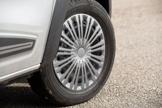 XL Abdeckung Auto Radkappen Set 4 Stück 15" Silber 550351