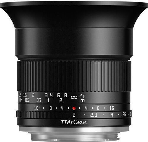 TTArtisan Crop Camera Lens 10mm f/2.0 Fixed for Sony E Mount Black