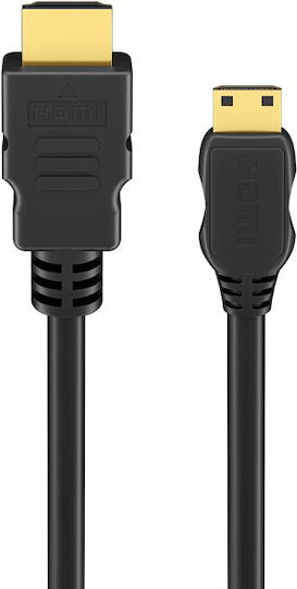 Goobay HDMI 2.0 Premium High Speed 4K 60Hz HDR Kabel HDMI-Stecker - Mini-HDMI-Stecker 3m Schwarz