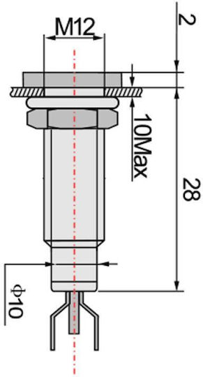 LED Indicator luminos Roșu 1buc 02.011.0162