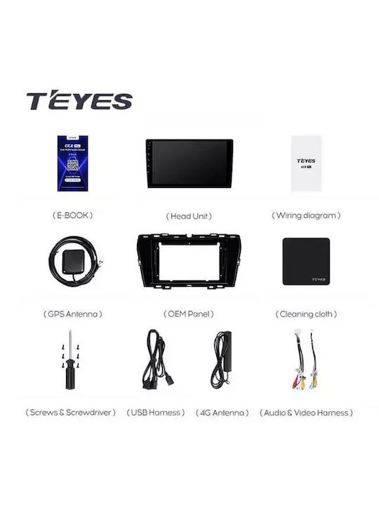 Navigație Auto Teyes Cc3 Ssangyong Tivoli 2019-2021 6+128GB 9.5" Qled Octa-core 2GHz Android 4G Bluetooth 5.1 DSP
