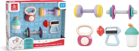 Hola Toys Teething Rattle from Plastic for 3 Months+