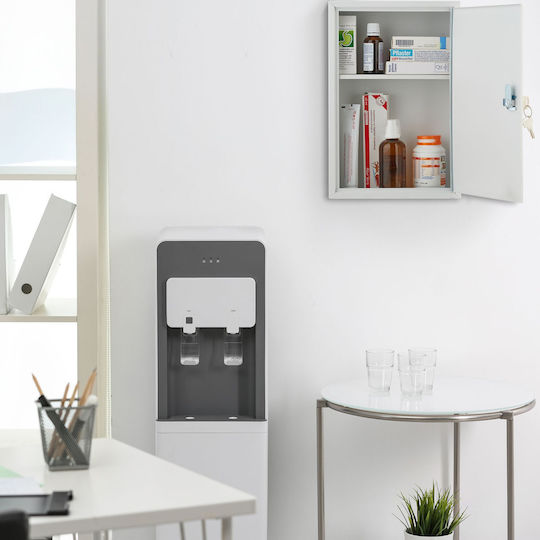 Relaxdays Metallisches Erste-Hilfe-Set Wandhalterung mit Schloss