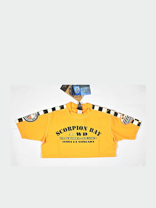 Scorpion Bay Men's Short Sleeve Sun Protection Shirt Orange