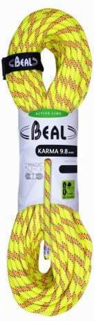 Beal Karma C098K.80.Y Δυναμικό Σχοινί Ορειβασίας με Μήκος 80m Κίτρινο