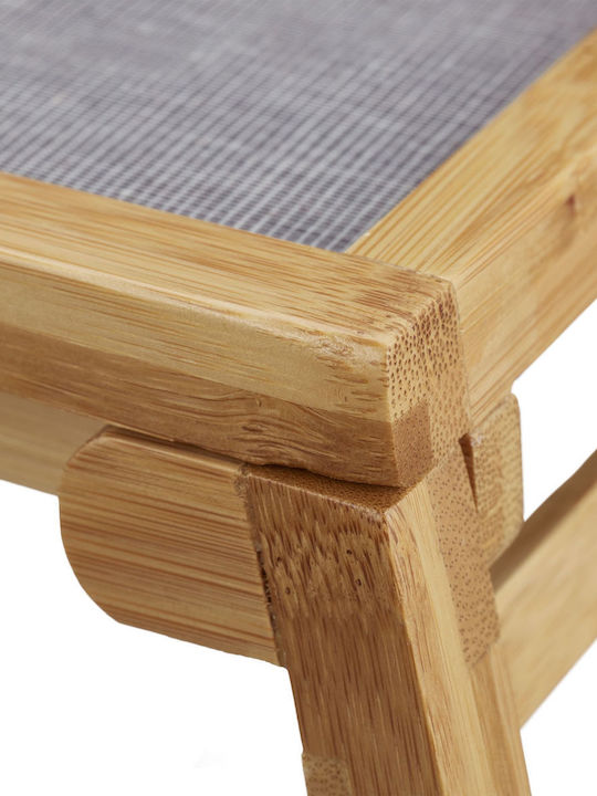 Relaxdays Bamboo Rechteckig Serviertablett aus Bambus in Gray Farbe 23x60x33cm 10034568 1Stück