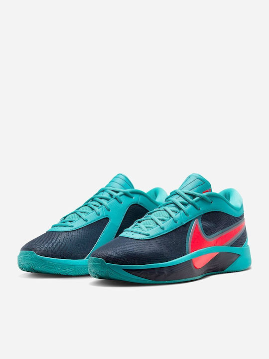 Giannis Freak 6 Low Basketball Shoes Dusty Cactus / Bright Crimson / Obsidian