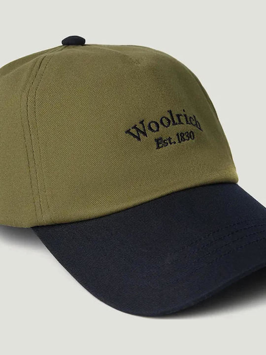 Ανδρικό Καπέλο Woolrich Varsity Baseball Green 8057275881065