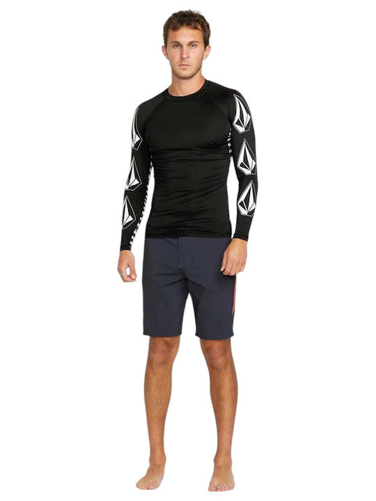 Volcom Deadly Stone Ανδρική Ισοθερμική Μακρυμάνικη Μπλούζα Μαύρη