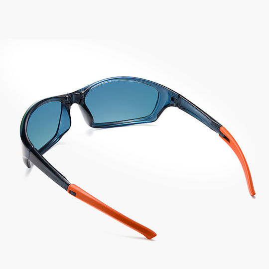 Techsuit Γυαλιά Ποδηλασίας 24101 με Μαύρο Σκελετό και Polarized Φακούς
