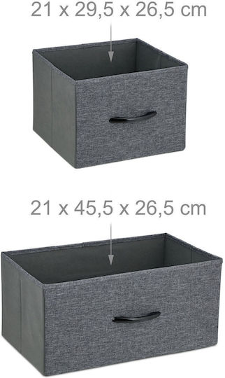 Sertar de depozitare din metal și material textil cu 8 sertare L100xW30xH78.5buc