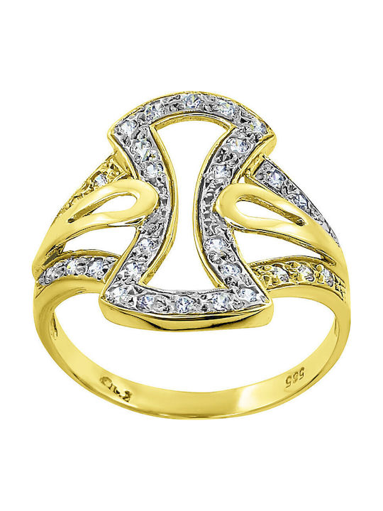 Antwnakakis Ring made of White gold 14K
