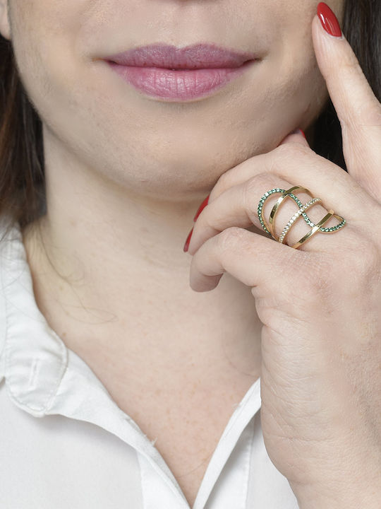 Antwnakakis Ring made of Gold 14K