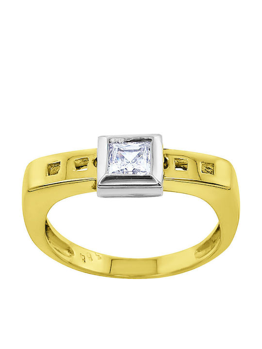 Antwnakakis Damen Ring aus Weißgold 14K