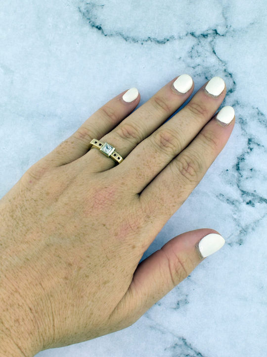 Antwnakakis Damen Ring aus Weißgold 14K