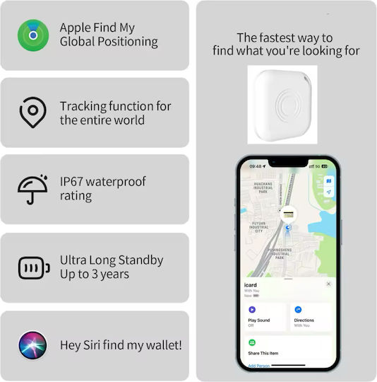 Linccras NLT-10A Apple Find My White