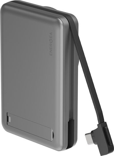 Energea MagPac Pro Plus MagSafe Power Bank 10000mAh 15W με Θύρα USB-C Power Delivery Γκρι