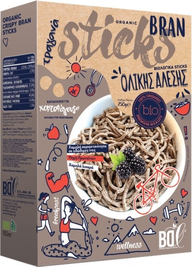 BDL Organic & Healthy Food Bio Bran Ολικής Άλεσης 300gr