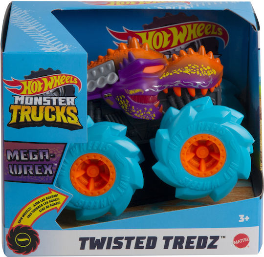 Hot Wheels Monster Car Monster Trucks Twisted Tredz 1:43 Mega-Wrex 1:43 Monster Truck for Ages 3+ (Various Designs) 1pc