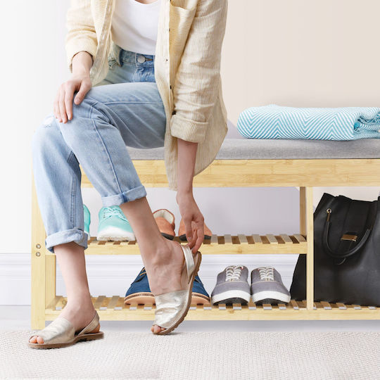 Entry Furniture with Shoe Rack & Bench 100.5x33x50cm
