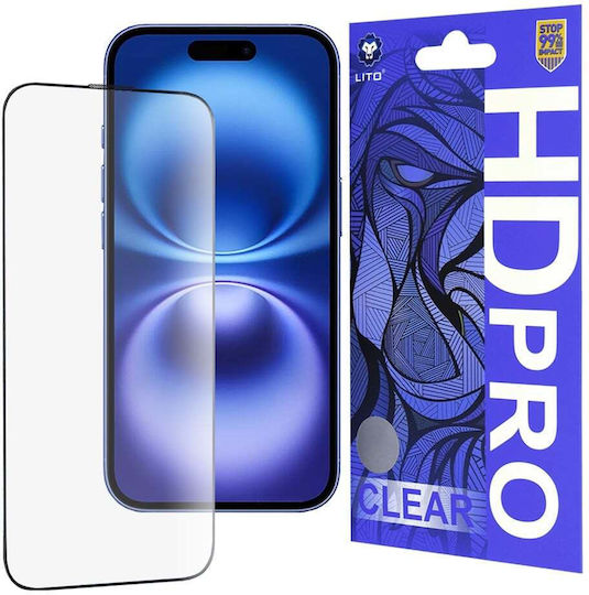 Lito Screen Protector Μαύρο (iPhone 16 - Lito)