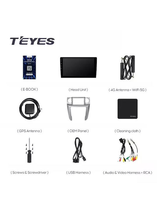 Teyes Car Audio System for Land Rover Freelander 2005-2009 (Bluetooth/USB/WiFi/GPS/Apple-Carplay/Android-Auto) with Touch Screen 9.5"