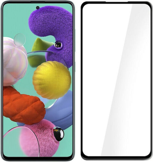 5D Пълно лепило Закалено стъкло за цялото лице (Galaxy A51)