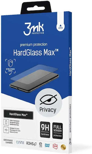 3MK Glass Max Privacy Full Face Tempered Glass (iPhone SE 2022 / 2020 / 8 / 7)