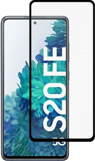 5D 0.3mm Adeziv complet Full Face Tempered Glass Negru (Galaxy S20 FE)
