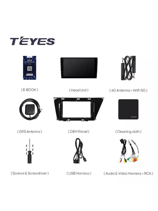 Teyes Auto-Audiosystem für Kia Niro 2016-2019 (Bluetooth/USB/WiFi/GPS/Apple-Carplay/Android-Auto) mit Touchscreen 9"