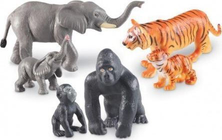 Learning Resources Jumbo Mummy & Baby Figurine Jungle Animals Ler0839