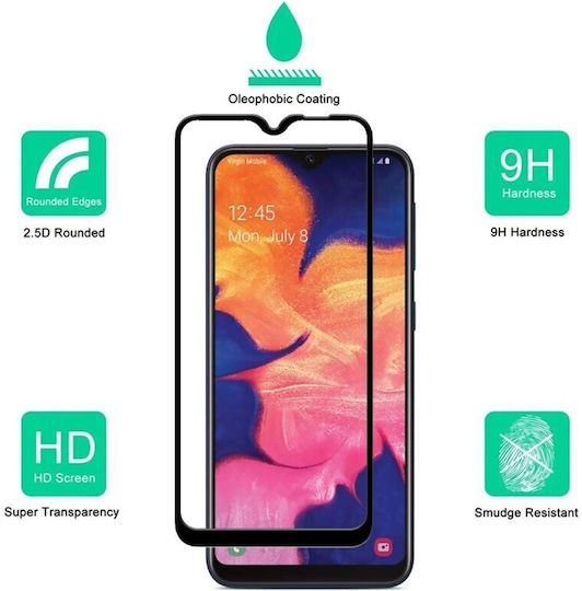 Black Vollkleber Vollflächig gehärtetes Glas (Galaxy A21s)