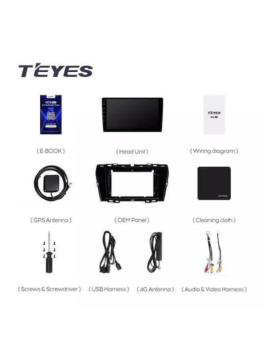 Teyes Sistem Audio Auto pentru Ssangyong Tivoli 2019-2021 (Bluetooth/USB/WiFi/GPS/Apple-Carplay/Android-Auto) cu Ecran Tactil 9"