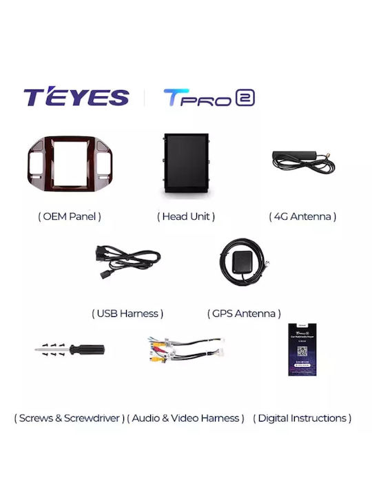 Navigație Auto Teyes Tesla Style Tpro 2 pentru Mitsubishi Pajero 3 V70 V60 1999-2006 4+64gb 9.7" Qled Octa-core 1.8ghz Android 4g Bluetooth 5.1 Dsp
