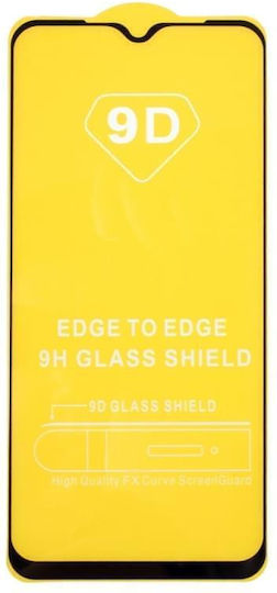 9D Full Face Tempered Glass Black (Redmi 9)