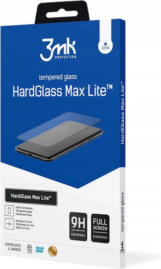 3MK HardGlass Max Lite Full Face Tempered Glass Black (Poco M4 Pro 5G)
