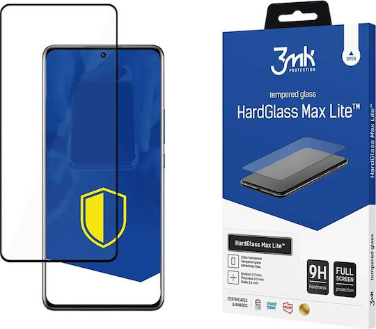 3MK HardGlass Max Lite Full Face Tempered Glass Black (Xiaomi 12 Pro)