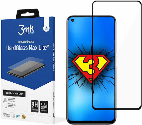 3MK HardGlass Max Lite Vollflächig gehärtetes Glas (Realme 8i)