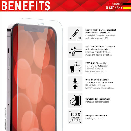 Displex REAL GLASS Tempered Glass (iPhone 16e / 14 / 13 / 13 Pro)