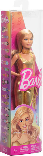 Barbie Fashionistas Doll Fashionistas 222, with Gold Jumpsuit and Blonde Hair for 3+ years+ Years