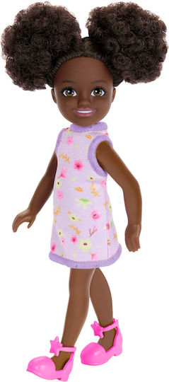 Barbie Chelsea Doll Chelsea Space Buns Brown Eyes Dark Skin For 3+ Years 15cm
