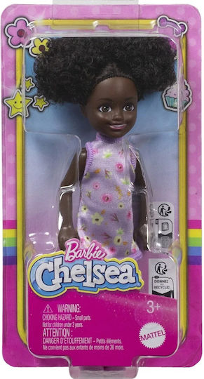 Barbie Chelsea Doll Chelsea Space Buns Brown Eyes Dark Skin For 3+ Years 15cm