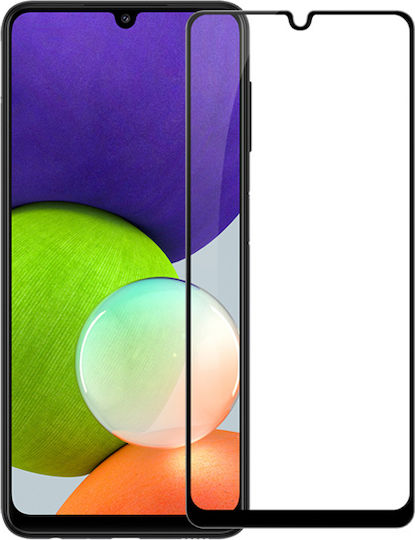 Powertech 5D Пълно лепило Закалено стъкло за цялото лице (Galaxy A12)