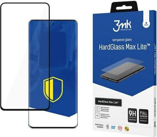 3MK Hardglass Max Lite Full Face Tempered Glass Black (Xiaomi 12 Lite)