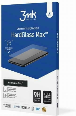3MK Hardglass Max Black Vollflächig gehärtetes Glas (Redmi Note 12 Pro+)