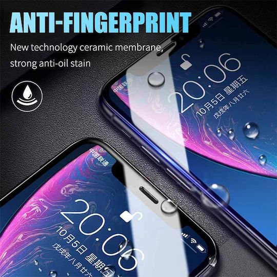 Ceramic 5D Full Face Tempered Glass Μαύρο (iPhone 14 Pro Max)