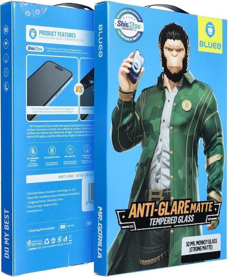 Strong Ματ Full Face Tempered Glass (iPhone 14 Plus / 13 Pro Max)