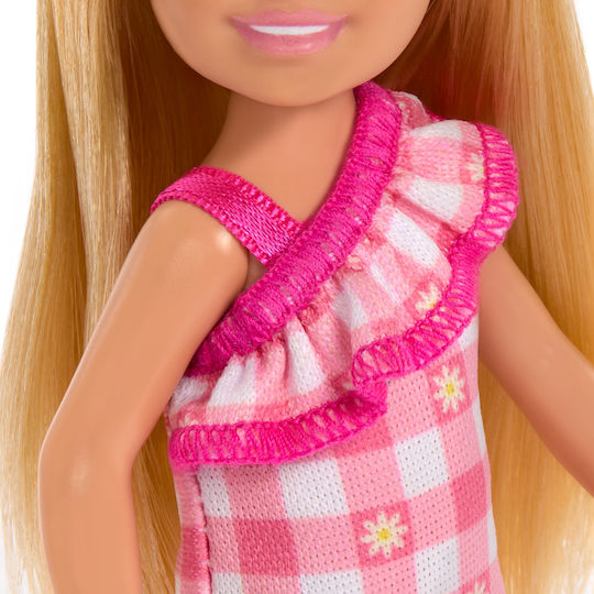 Barbie Celsi And Friends Păpușă Chelsea Rochie roz în carouri pentru 3+ ani+ Ani (Diverse modele) 1 buc