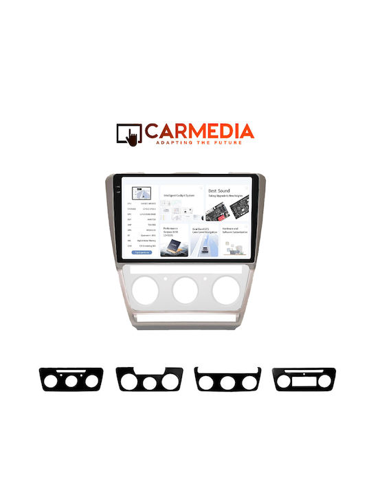 Carmedia Автомобилна Аудио Система (Блутут/USB/AUX/WiFi/GPS/Apple-Carplay/Android-Auto) с Тъчскрийн 10.36"